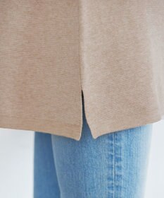 Tiaclasse L 【洗える】タックベルスリーブニットチュニック