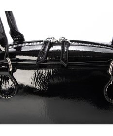 UNBILLION カシュカシュ cachecache / 横長エナメルボストン