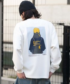 WEGO 【ユニセックス着用ITEM/MLサイズ展開】ガールプリントT（LS）