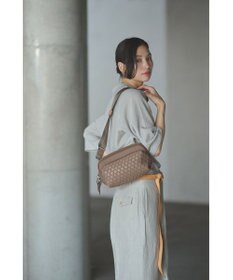 MIYABIYA LAQUOH【撥水加工】篭目柄エンボスボンディング2WAYショルダー