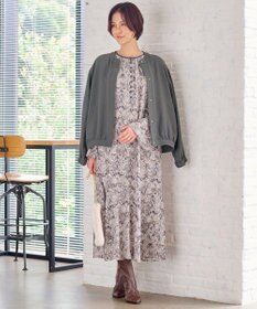 自由区 【セットアップ対応・洗える】トリアセジョーゼット ブルゾン