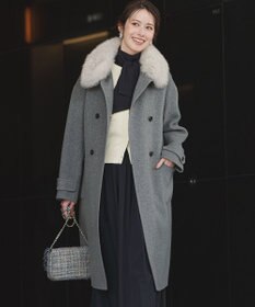 23区 L 【VERY掲載】MANTECOPureリバー スタンドカラーコート