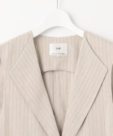 23区 【CLASSY.6月号掲載/洗える】リネンレーヨンストレッチ ジレ