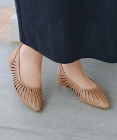 Tiaclasse 【小倉優子さん着用・フラット&ヒール2TYPE】ケージデザインシアーパンプス