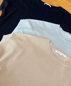 23区 【洗える】レーヨンポリエステルストレッチ プルオーバー ラメニット