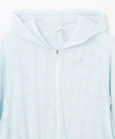 組曲 KIDS 【150-160㎝】【UVケア】オパールチェック パーカー