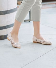 Tiaclasse 【小倉優子さん着用・フラット&ヒール2TYPE】ケージデザインシアーパンプス