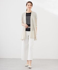 J.PRESS LADIES セルロースジャージー ロング カーディガン