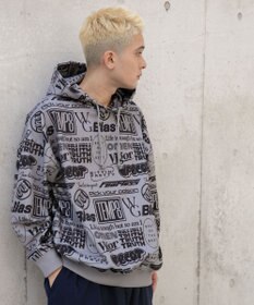 WEGO 総柄BIGプルパーカー