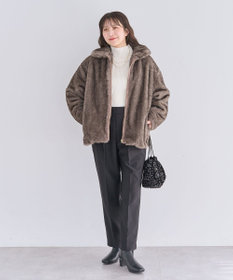 Green Parks あったか裏起毛きれいシルエットパンツ