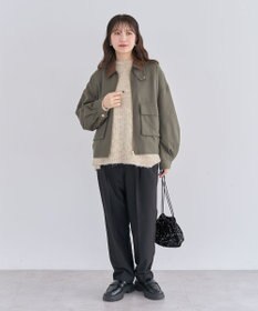 Green Parks あったか裏起毛きれいシルエットパンツ