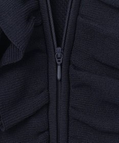 組曲 【WEB限定】  シアーニットフリルパーカー