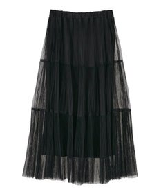 Green Parks チュールプリーツティアードスカート
