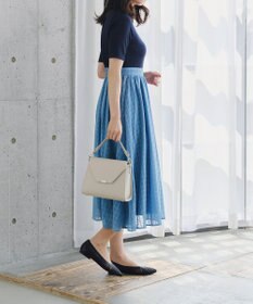 Tiaclasse 【小倉優子さん着用・フラット&ヒール2TYPE】ケージデザインシアーパンプス