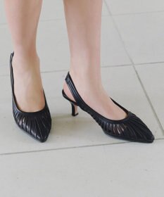 Tiaclasse 【小倉優子さん着用・フラット&ヒール2TYPE】ケージデザインシアーパンプス