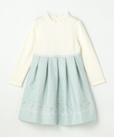 組曲 KIDS 【110-140㎝】 フラワーアーチワンピース＆ボレロジャケットセット