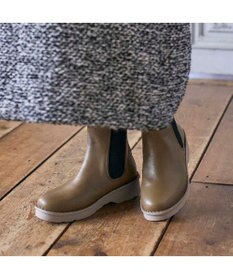 ing <ing>【WEB限定】【3E】【サスティナブルシリーズ】厚底サイドゴアショートブーツ