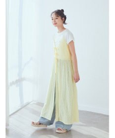 earth music&ecology フラワーレースキャミワンピース