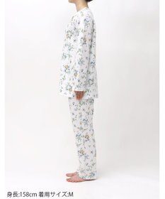 WACOAL ワコール_リラックス＆スリープ パジャマ キルトニット素材(本体) あったか 長袖 長ズボン ミントン レディース NDW458 /ワコール