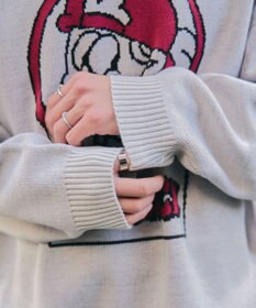 WEGO 【ユニセックス着用ITEM/MLサイズ展開】別注NEW　JACKジャガードニットプルオーバー