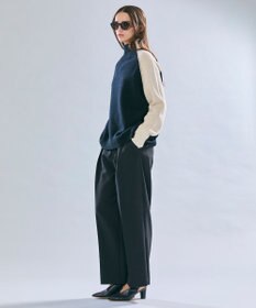 BEIGE， RULE / ウールカシミヤバイカラーハイネックニット