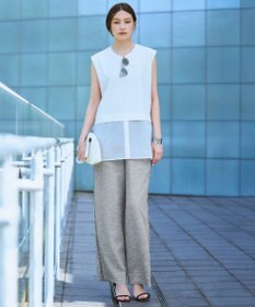 ICB L 【CLASSY.掲載】サマーレノクロス ワイドパンツ