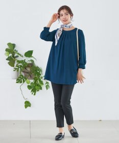 Tiaclasse 【安田美沙子さん着用・洗える】T/R両面起毛ストレッチパンツ