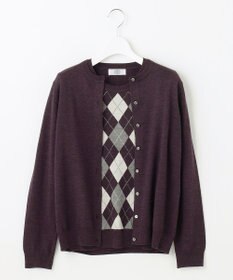 J.PRESS LADIES 【洗える】アーガイルツイン ニット