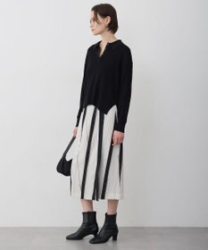 ICB 【先行予約】ランダムストライププリント ストレートスカート