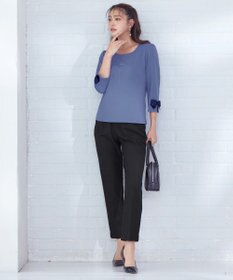 Tiaclasse 【安田美沙子さん着用・洗える】T/R両面起毛ストレッチパンツ