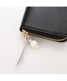 UNBILLION perche ジェムストーンチャームラウンド長財布