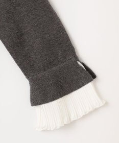 組曲 袖フリルニット ワンピース