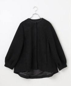 #Newans 【洗濯機可能】バックフレアショートコート