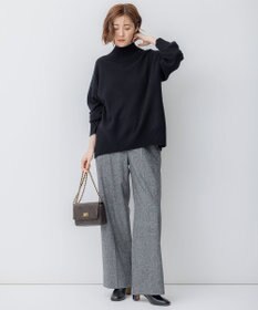 23区 【洗える】ウールカシミヤ ハイネック ニット