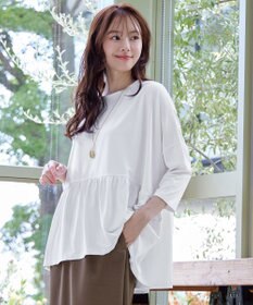 Tiaclasse 【洗える】ギャザーポンチョカットソープルオーバー