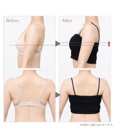 BRADELIS New York 【BRADELIS Me / ノンワイヤー】レーシィチューブトップブラ ストラップ取り外し可能 2way 補正ブラジャー