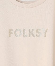 ANY グリッタープリントロゴＴシャツ