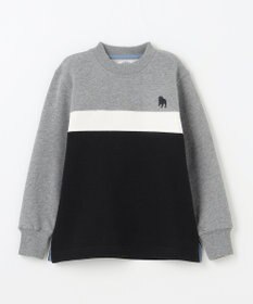 J.PRESS KIDS 【100-130cm】ブル刺繍 ブロッキングトレーナー