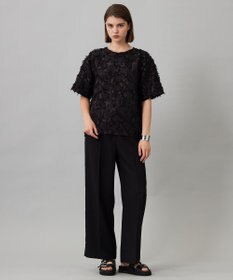 ICB L 【新色追加・UVケア・接触冷感・速乾・防シワ・洗える】 FluidBackSatin  ワイドパンツ