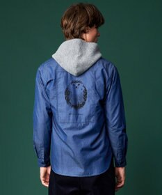 JOSEPH ABBOUD MOUNTAIN 【テーム・ヤルヴィコラボ・サスティナブル】コットンテンセルツイルバックプリント シャツ