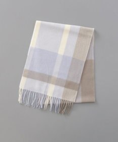AURORA 【 LANVIN en Bleu （ランバン オン ブルー）】カシミヤチェックマフラー