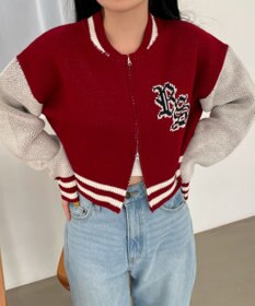 WEGO ニットショートスタジャン