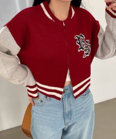 WEGO ニットショートスタジャン