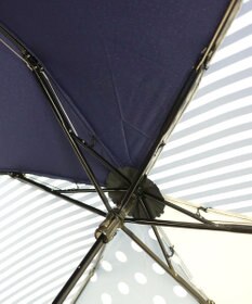 +RING レディース向け プラスリング 簡単開閉式折傘55cm NVY T1384