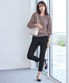 Tiaclasse 【安田美沙子さん着用・洗える】T/R両面起毛ストレッチパンツ