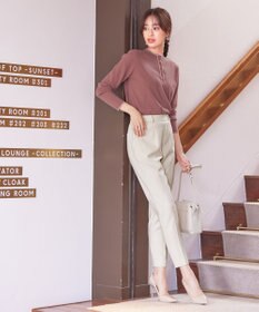 Tiaclasse 【安田美沙子さん着用・洗える】T/R両面起毛ストレッチパンツ