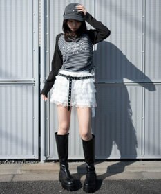 WEGO サイドドロストキーネックロンT