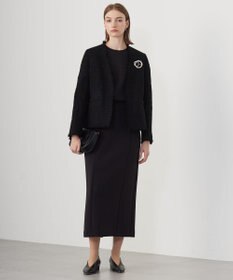 ICB 【CLASSY.1月号掲載】ルレックスツイード ノーカラージャケット