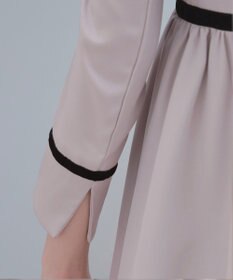 Tiaclasse 【安田美沙子さん着用・新色追加・洗える】ベロアラインフレアワンピース