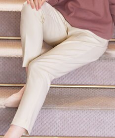 Tiaclasse 【安田美沙子さん着用・洗える】T/R両面起毛ストレッチパンツ